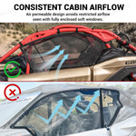 UTV Side Window Nets Mesh Upper Doors Sun Shade 2PCS for Can-Am Maverick X3 / X3 Max
