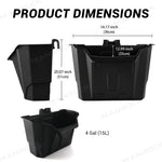 Under Seat Storage Box 4 Gal Driver Seat Organizer for Can-Am Defender