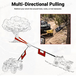 Winch Snatch Block Recovery Pulley 8000 LBS Capacity Universal Fit for UTV / ATV