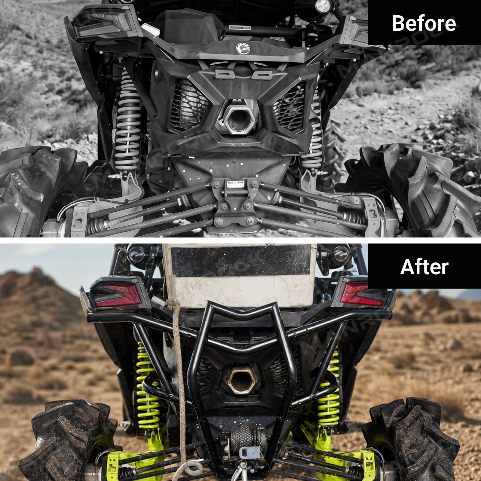 UTV Rear Bumper Protector Guard for Can-Am Maverick X3 Max
