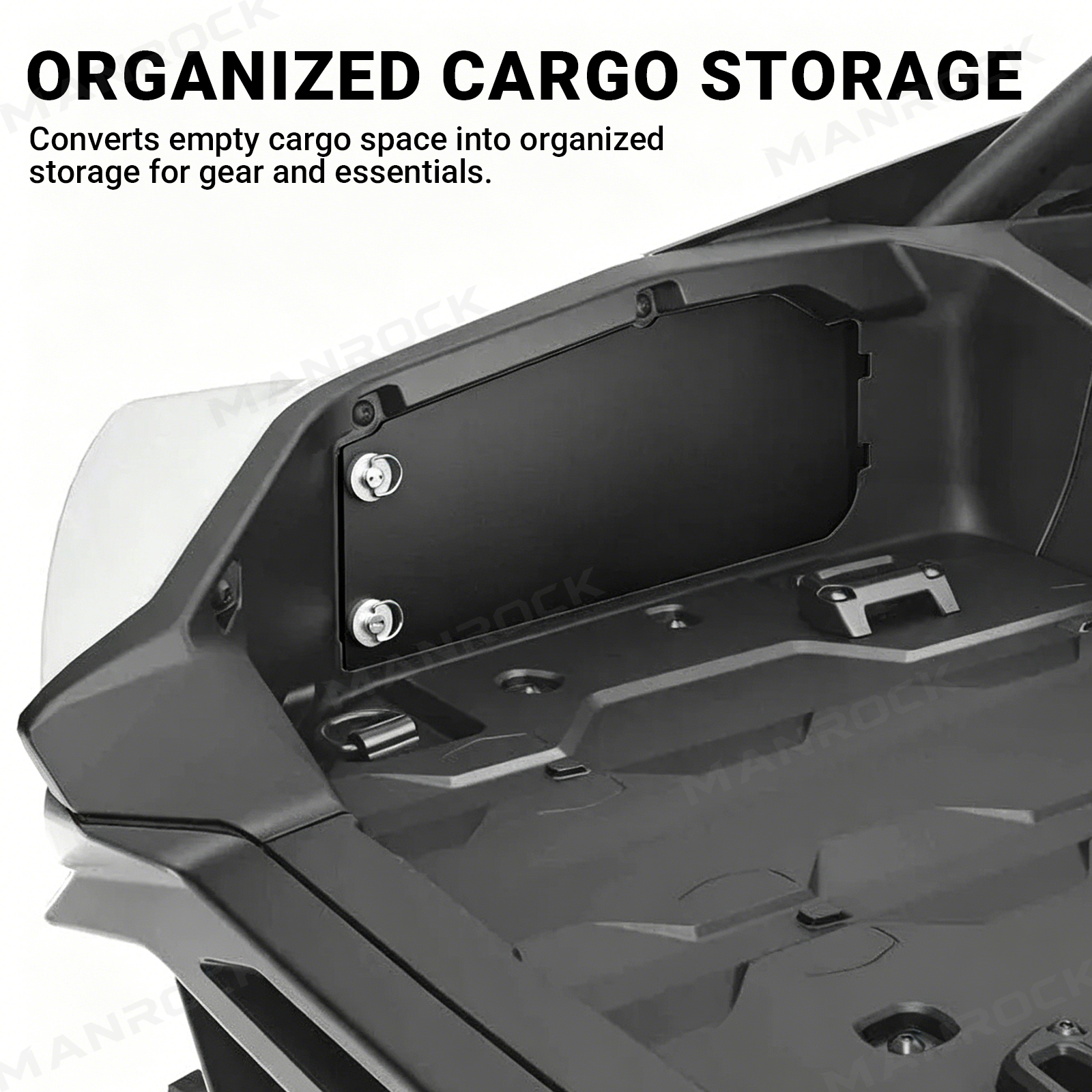 UTV Rear Bed Side Doors Kit Cargo Storage Cover 2PCS for Can-Am Maverick R