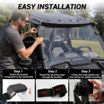 UTV Front Full Windshield Clear Acrylic Wind Deflector for Polaris RZR