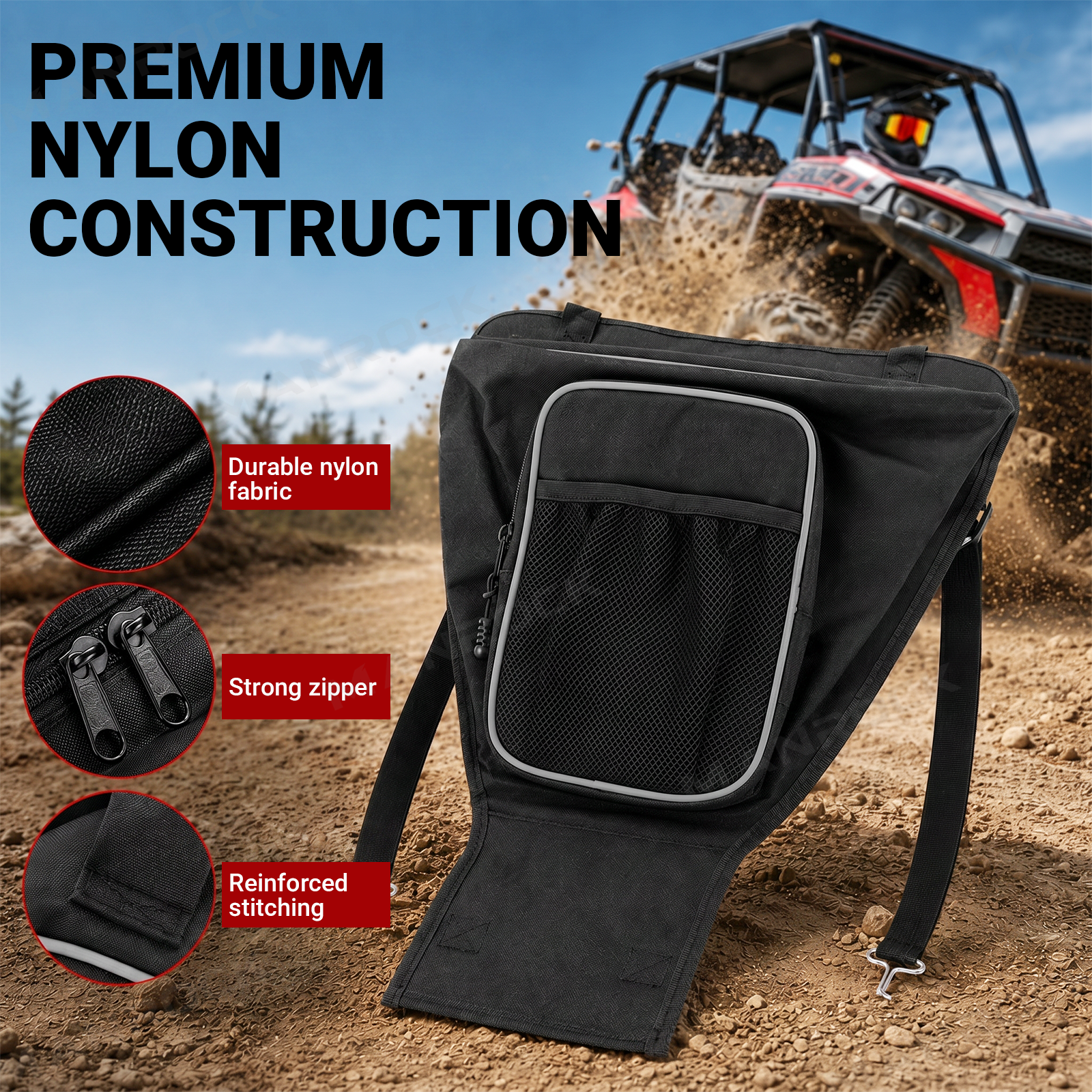 UTV Center Seats Storage Bag Organizer for Polaris RZR