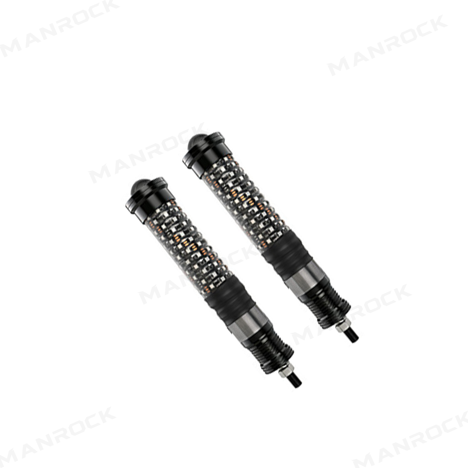 UTV ATV Laser LED Whip Lights RGB Whipless Flag Pole Light with Turn Signals 2PCS Universal Fit for 1.75"- 2" Roll Bars