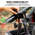 UTV Spare Belt Holder CVT Drive Belt Mount 2PCS Universal Fit for 1.5"-2" Roll Bars