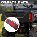 UTV LED Tail Light Assembly Red Taillight Rear Lights 2PCS for Polaris Ranger