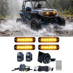 UTV ATV Turn Signal Kit with 110dB Horn Blinker Kit Universal Fit for Polaris / Can-Am / Teryx / CFMOTO