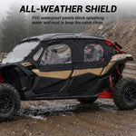 UTV Soft Upper Doors Cab Enclosure Side Windows 2PCS for Can-Am Maverick X3 Max