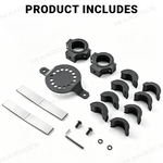 UTV ATV Gas Can Mount Adjustable Fuel Can Mount Tank Holder Universal Fit for 1.5"-2" Roll Cage