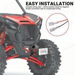 License Plate Frames with Light Rear License Plate Bracket Holder Universal Fit for UTV