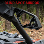 UTV Side Mirrors Folding Adjustable Side View Mirrors with Blind Spot Mirrors 2PCS for Can-Am Maverick X3 / X3 Max