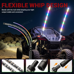 UTV / ATV Whip Lights RGB LED Flag Pole Light Universal Fit for Polaris / Can-Am