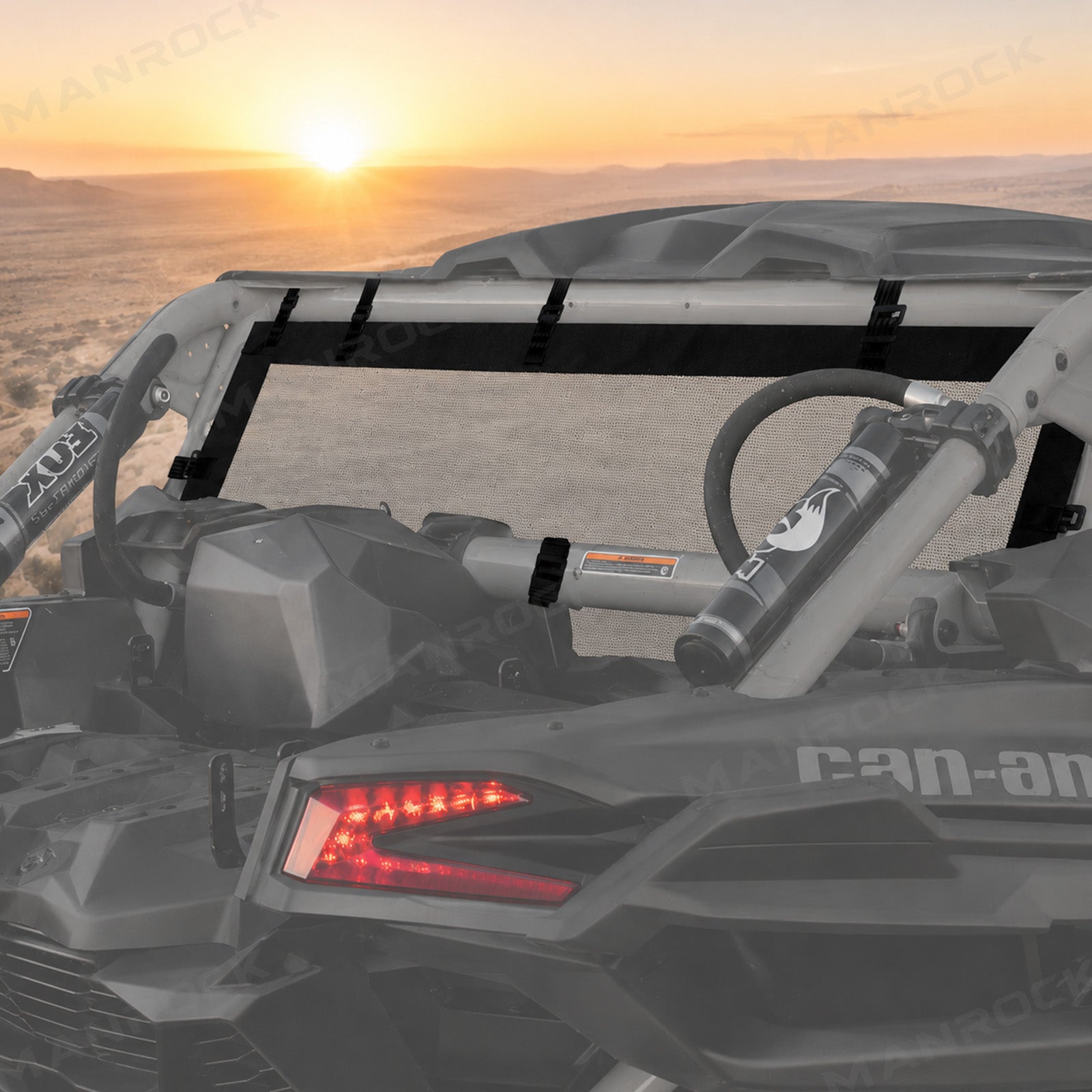 Rear Windshield Mesh Windscreen Net for Can-Am Maverick X3 / X3 Max