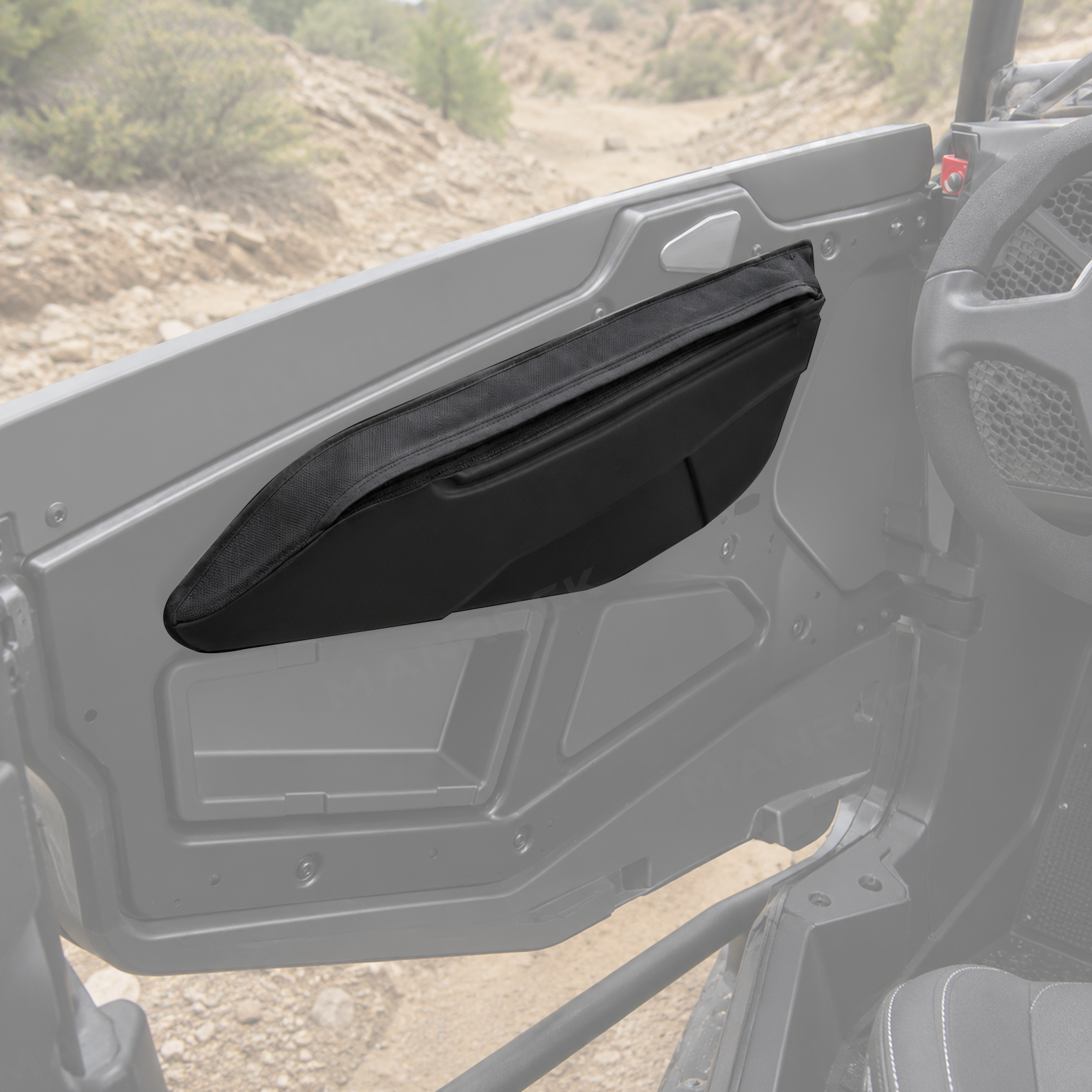 UTV Door Bags Side Door Storage Bags Set with 2PCS Mini Pouches for Polaris RZR
