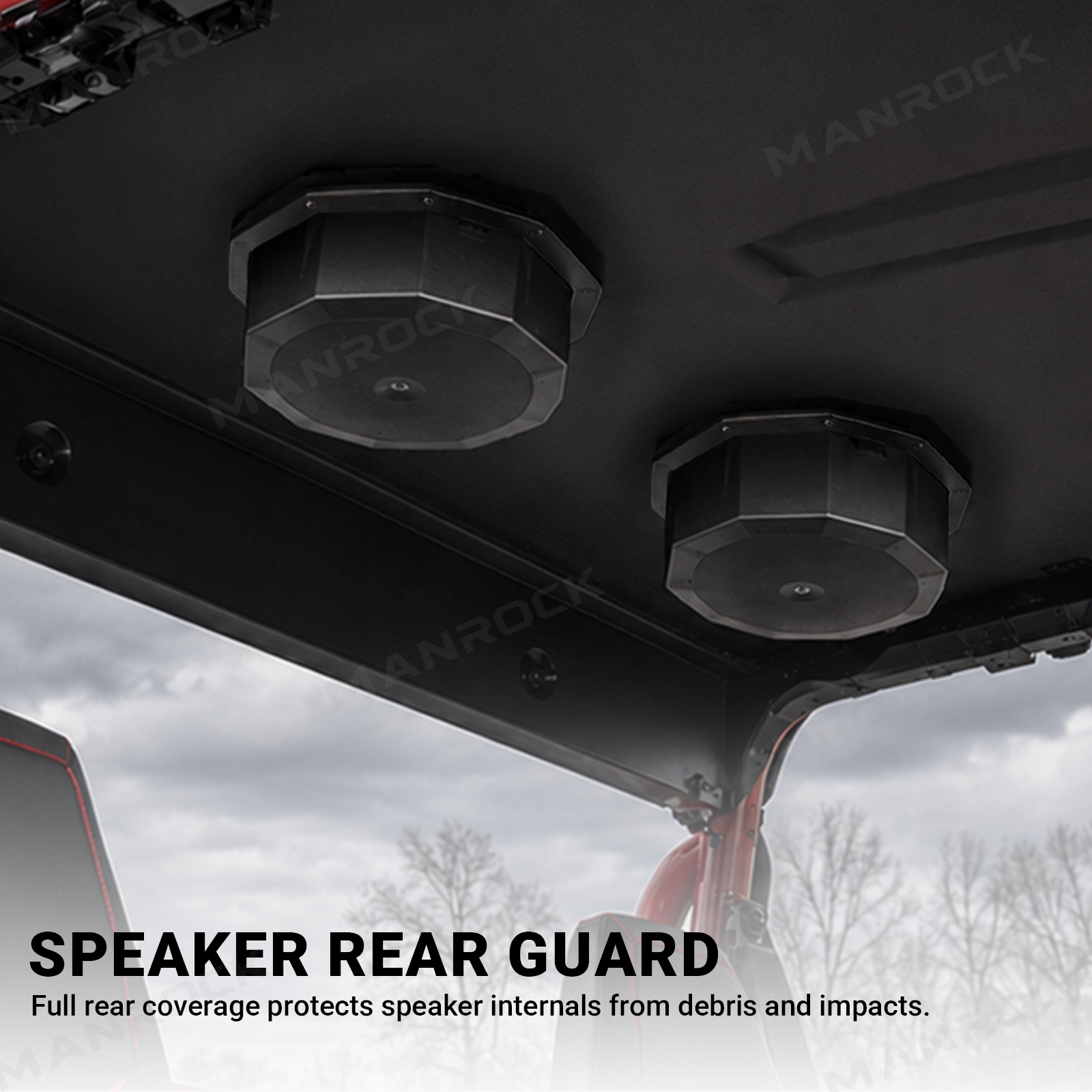 UTV Speaker Pods 6.5" Speaker Enclosure Universal Fit for Polaris / Can-Am / Honda / Kawasaki