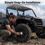 Wheel Center Caps Hub Cap Covers 4PCS for Polaris RZR