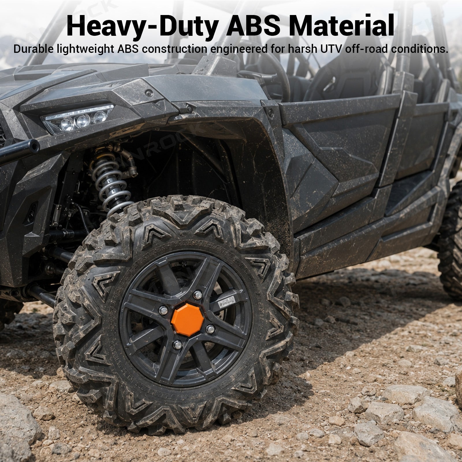 Wheel Center Caps Hub Cap Covers 4PCS for Polaris RZR