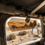 UTV Sun Visor Foldable Anti-Glare Sun Shade Universal Fit for 1.5"-2" Roll Bars