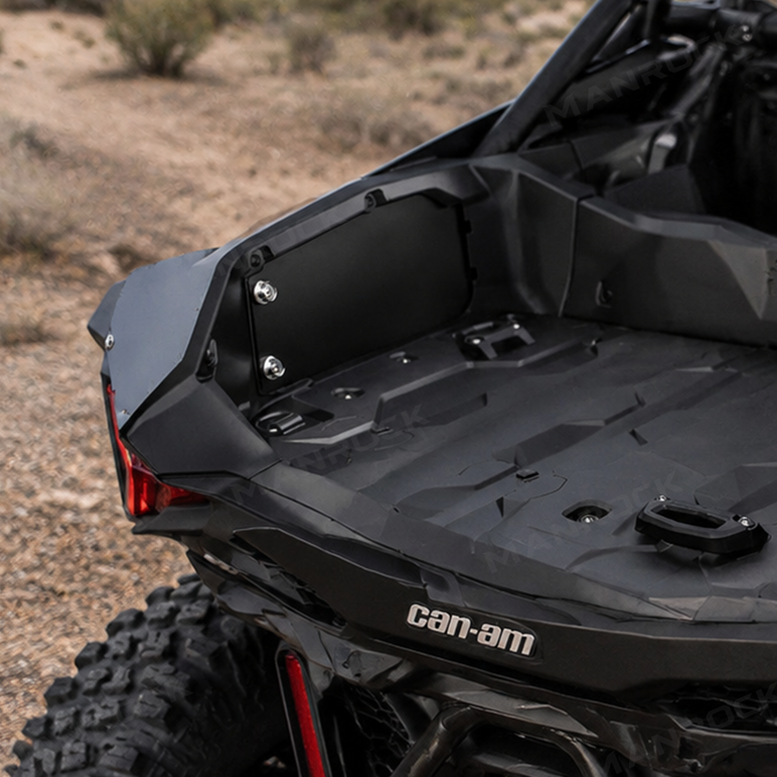 UTV Rear Bed Side Doors Kit Cargo Storage Cover 2PCS for Can-Am Maverick R