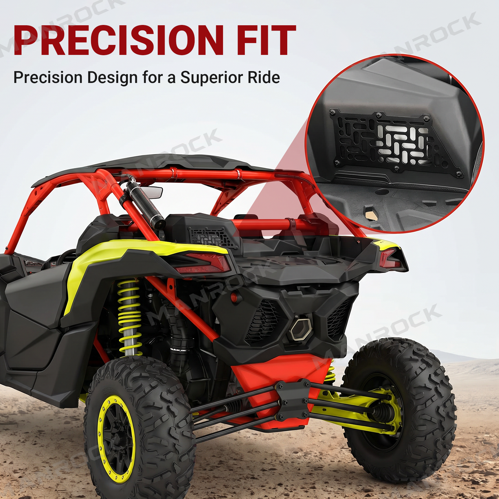 UTV Noise Reduction Kit Aluminum Air Intake Relocation Kit for Can-Am Maverick X3 / X3 Max