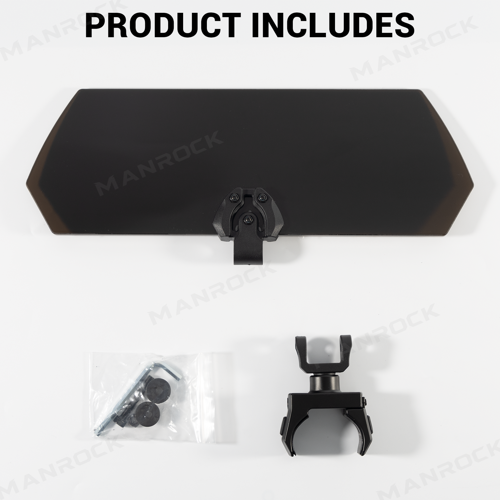 UTV Sun Visor Foldable Anti-Glare Sun Shade Universal Fit for 1.5"-2" Roll Bars