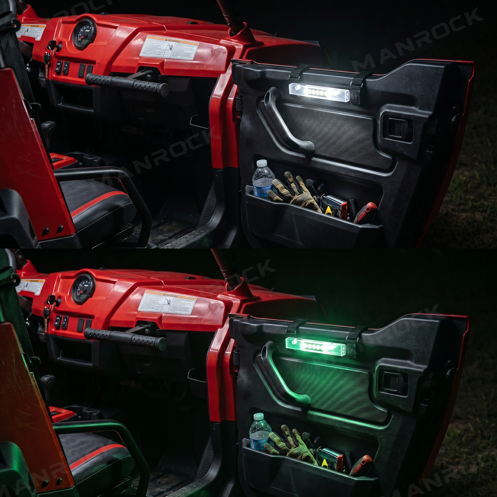 UTV ATV Magnetic Dome Light Roll Bar Mount Interior LED Lights, Universal Fit for 1.5"–4" Roll Bars