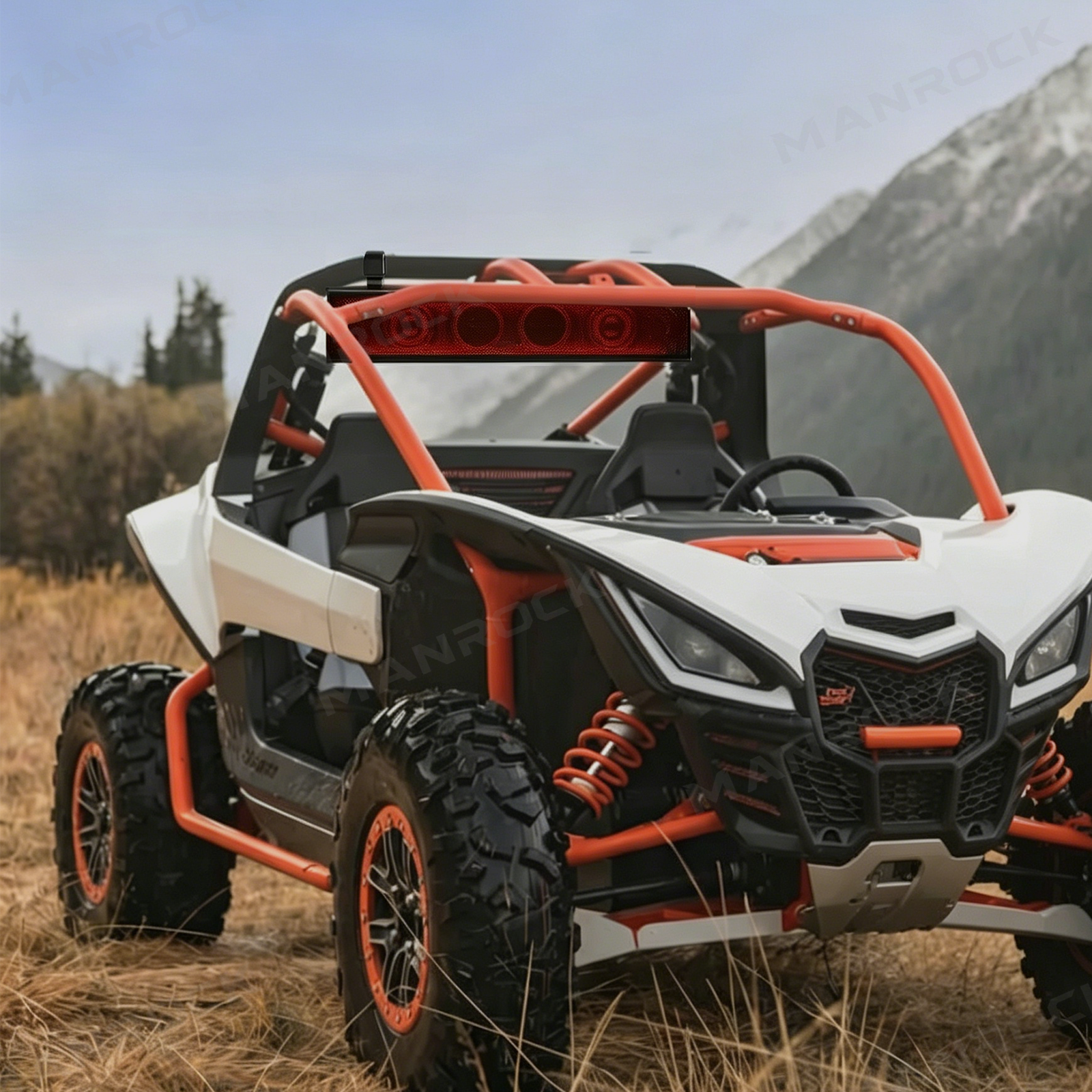 UTV ATV 26" Sound Bar Bluetooth RGB Audio System for Polaris Can-Am Fits 1-2" Roll Cage