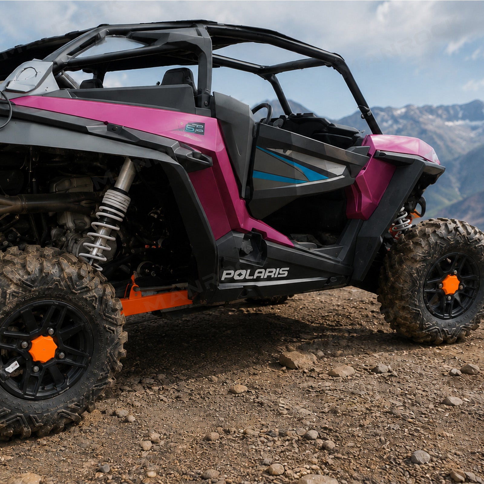 Wheel Center Caps Hub Cap Covers 4PCS for Polaris RZR