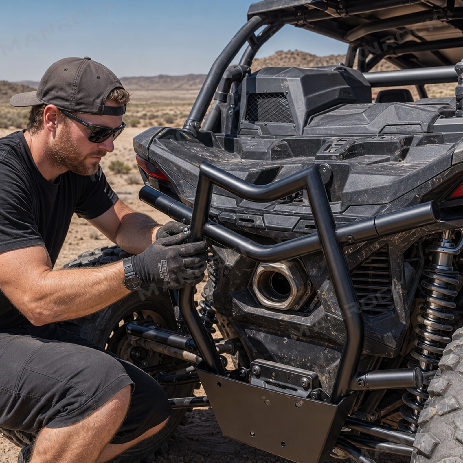 UTV Rear Bumper Protector Guard for Can-Am Maverick X3 Max