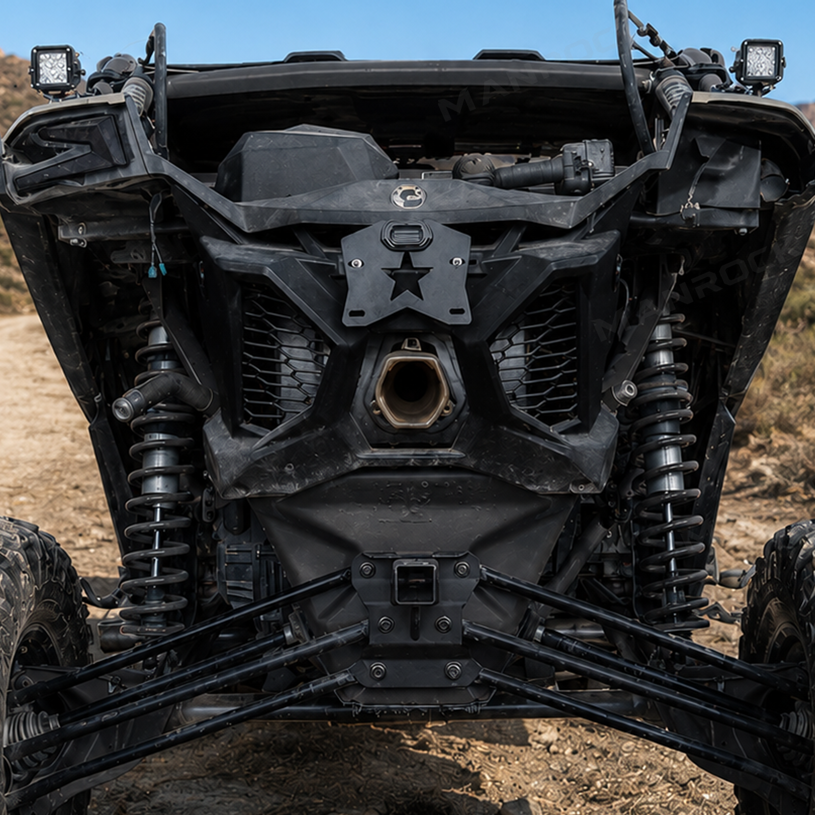 License Plate Frames with Light Rear License Plate Bracket Holder Universal Fit for UTV