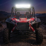 Manrock UTV 31" LED Light Bar with White DRL Spot Flood Combo Beam Universal Fit for 1.5"-2" Roll Bars