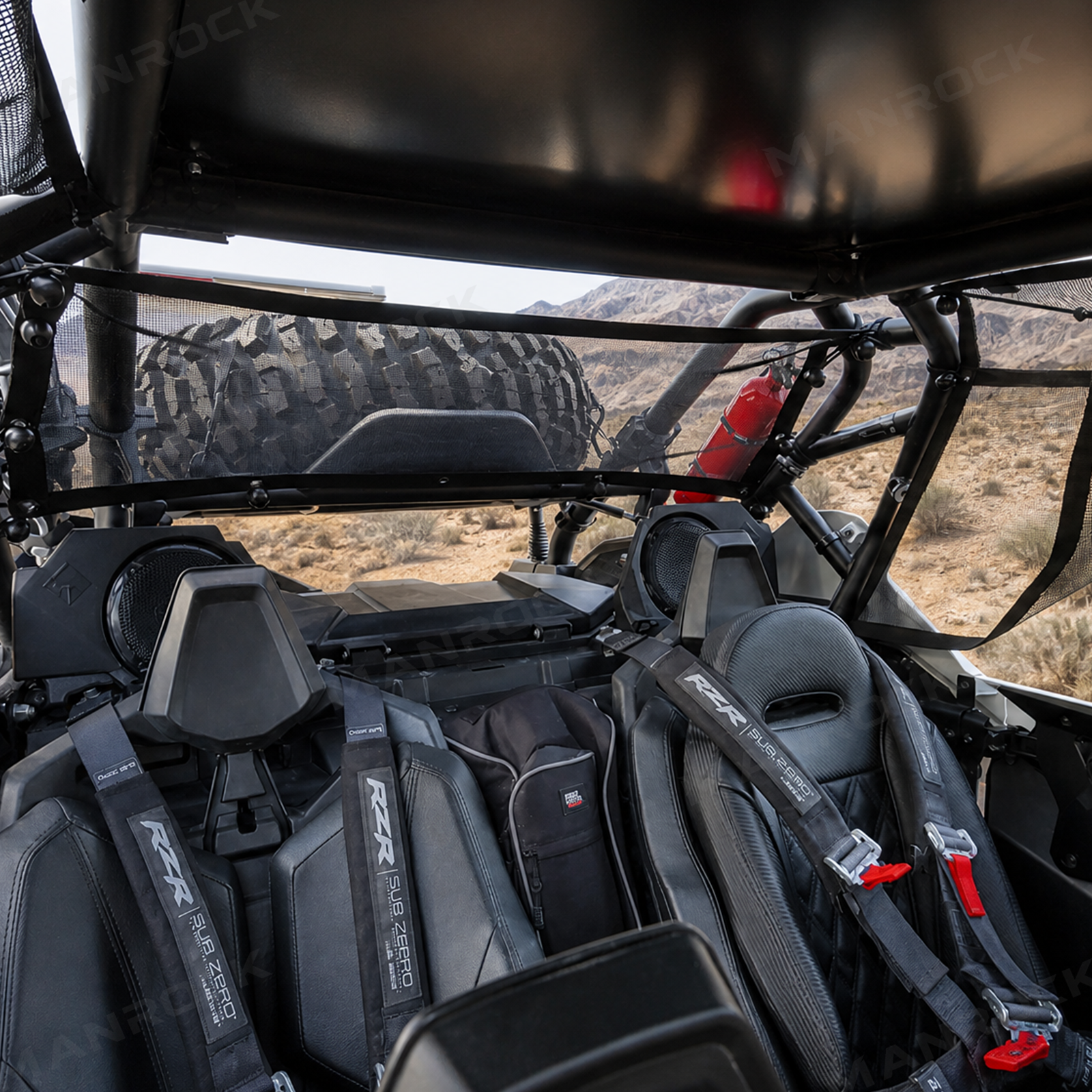 UTV Rear Window Net Rear Mesh Sunshade Protection for Polaris RZR PRO XP