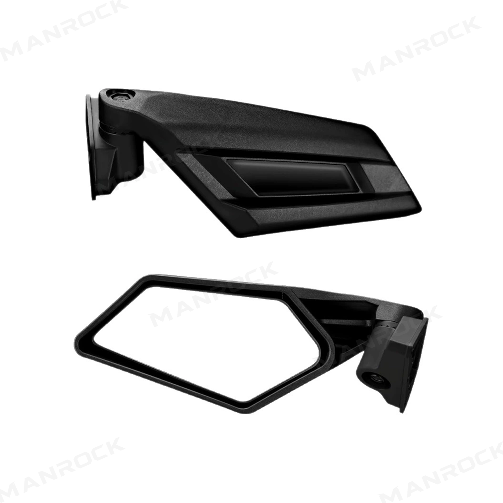 UTV Side Mirrors Folding Adjustable Side View Mirrors with Blind Spot Mirrors 2PCS for Can-Am Maverick X3 / X3 Max