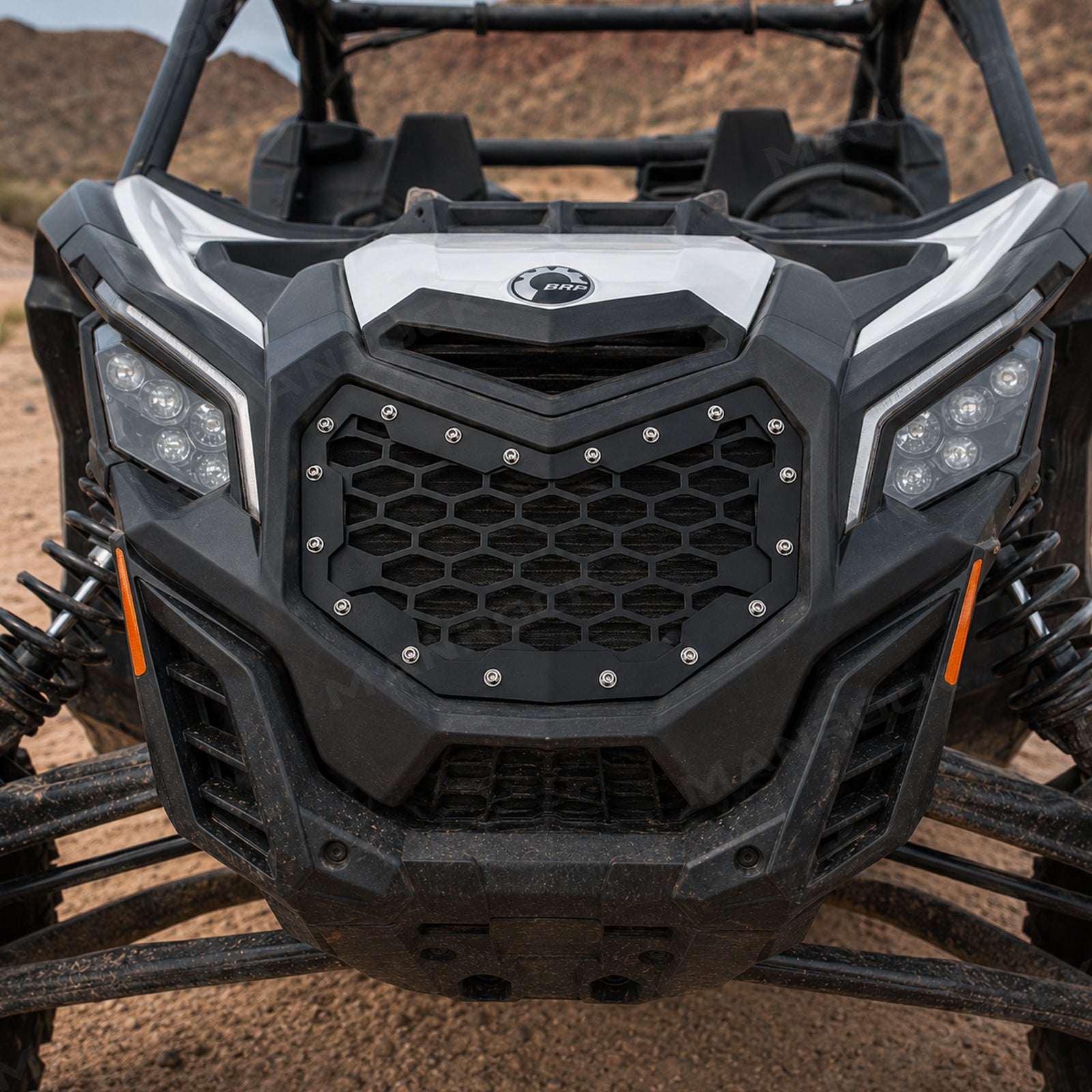 Front Grille Aluminum Radiator Grill Replacement for Can-Am  Maverick X3 / X3 Max