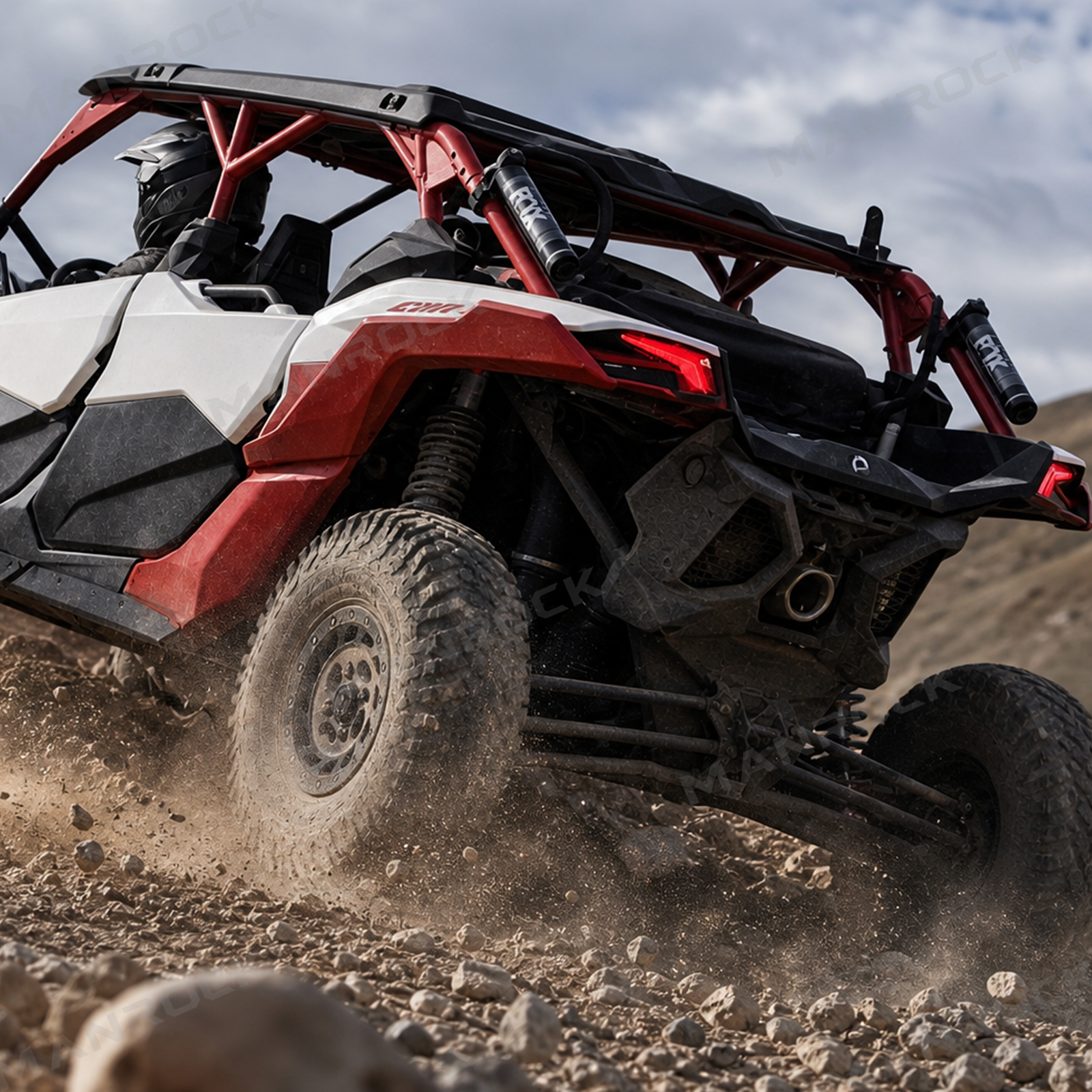 UTV LED Tail Lights Smoked Rear Lights Assembly for Can-Am Maverick X3 / X3 Max