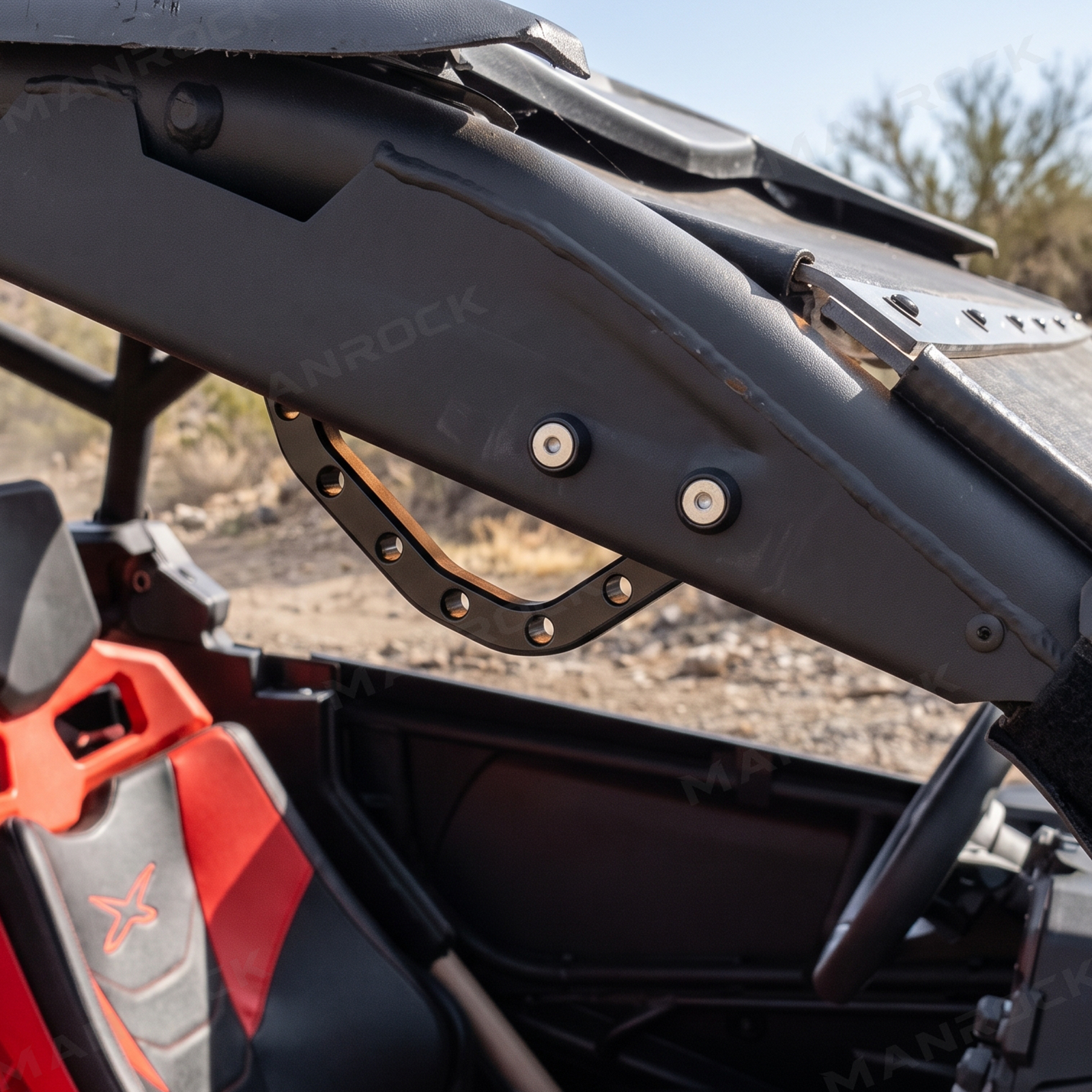 UTV A-Pillar Grab Handle Aluminum Roll Bar Assist Handle 2PCS for Can-Am Maverick X3 / X3 Max
