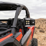 UTV ATV Side View Mirrors with Turn Signal Light + DRL, Universal Fit for 1.75"–2" Roll Bars