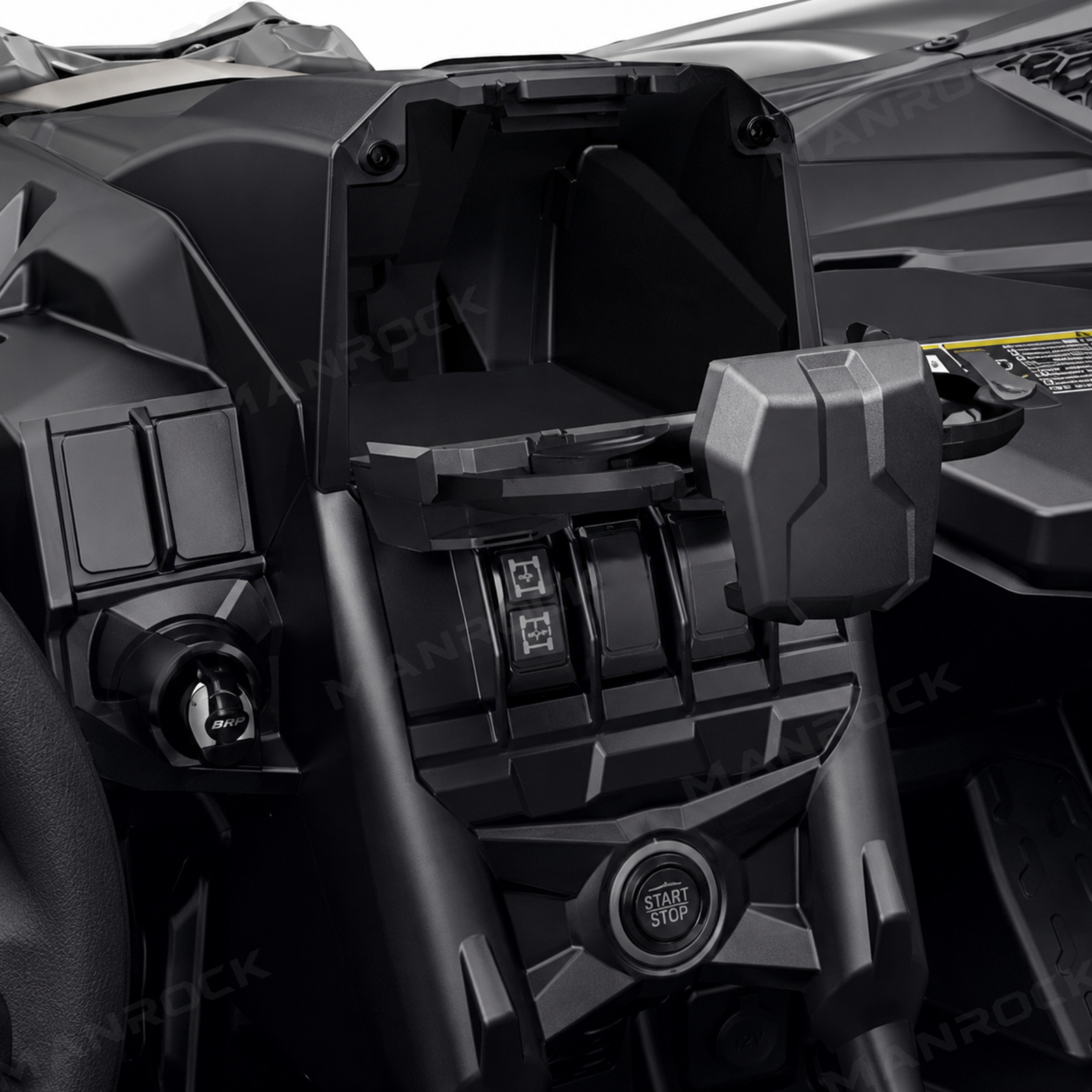 UTV Tablet Holder Mount With Storage Box for Can-Am Maverick X3 / X3 Max