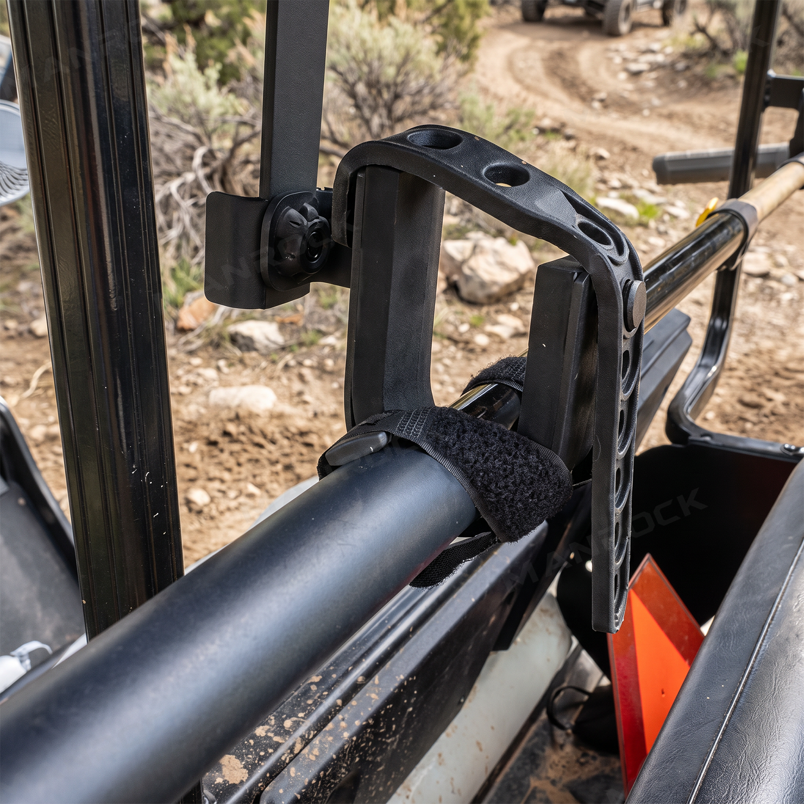 ATV UTV Gun Rack Double-Tier Hunting Tool Holder Mount 2PCS Universal Fit for 1.5"-2" Roll Bars