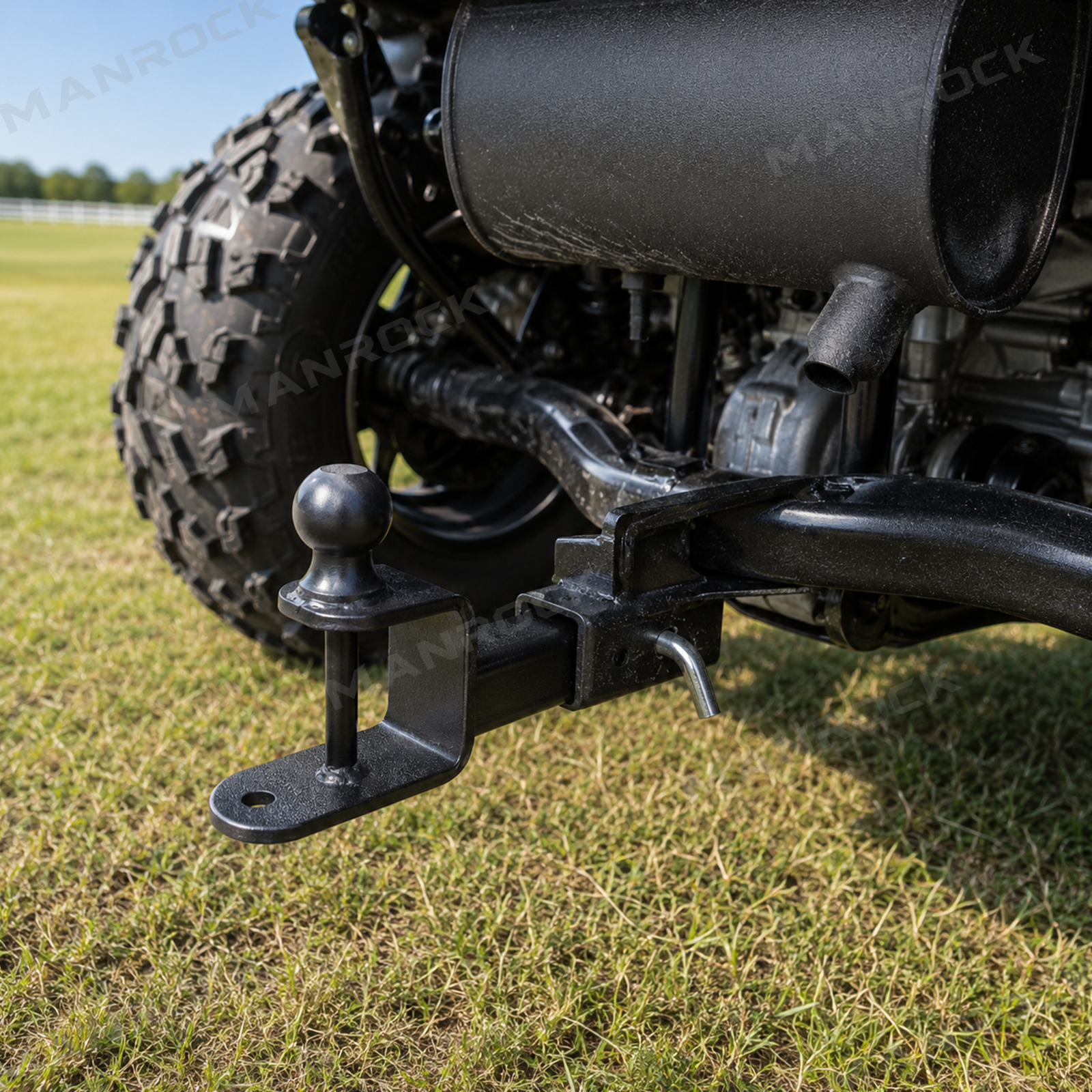 Trailer Hitch Ball Mount Fits 1.25" Hitch Receiver Universal Fit for UTV / ATV