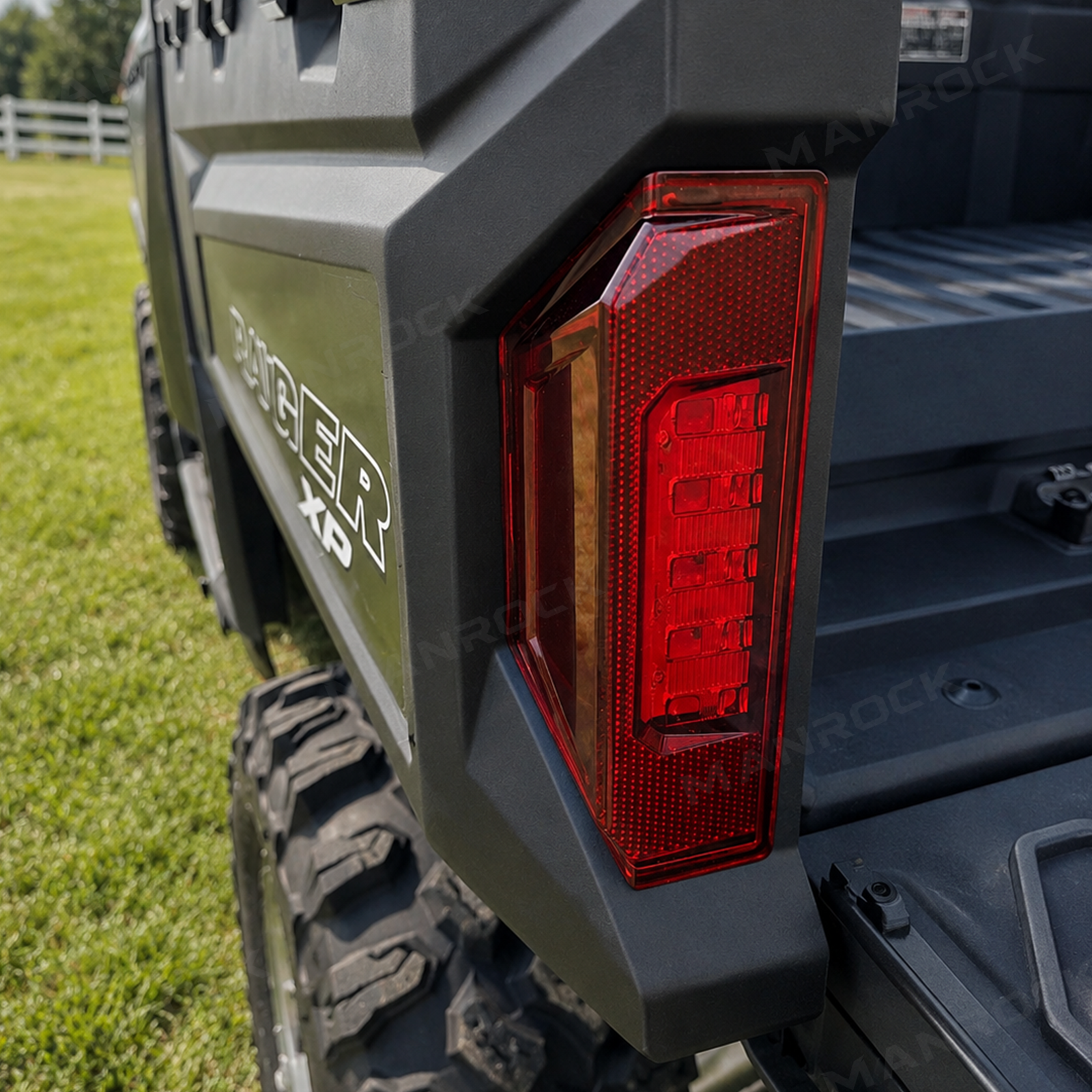 UTV LED Tail Light Assembly Red Taillight Rear Lights 2PCS for Polaris Ranger