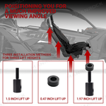 UTV Seat Riser Kit Adjustable Seat Lift Spacer 4PCS for Can-Am Maverick X3 / X3 Max