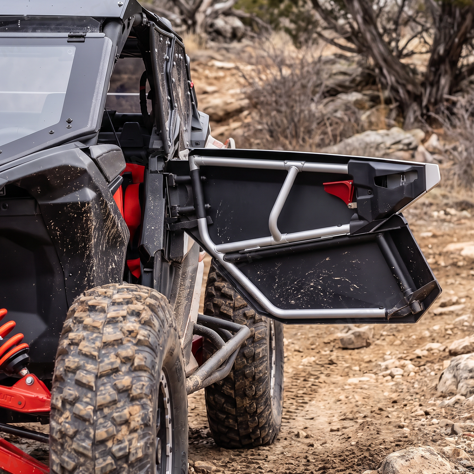 UTV Door Handles Aluminum Door Latch 2PCS for Can-Am Maverick X3 / X3 Max