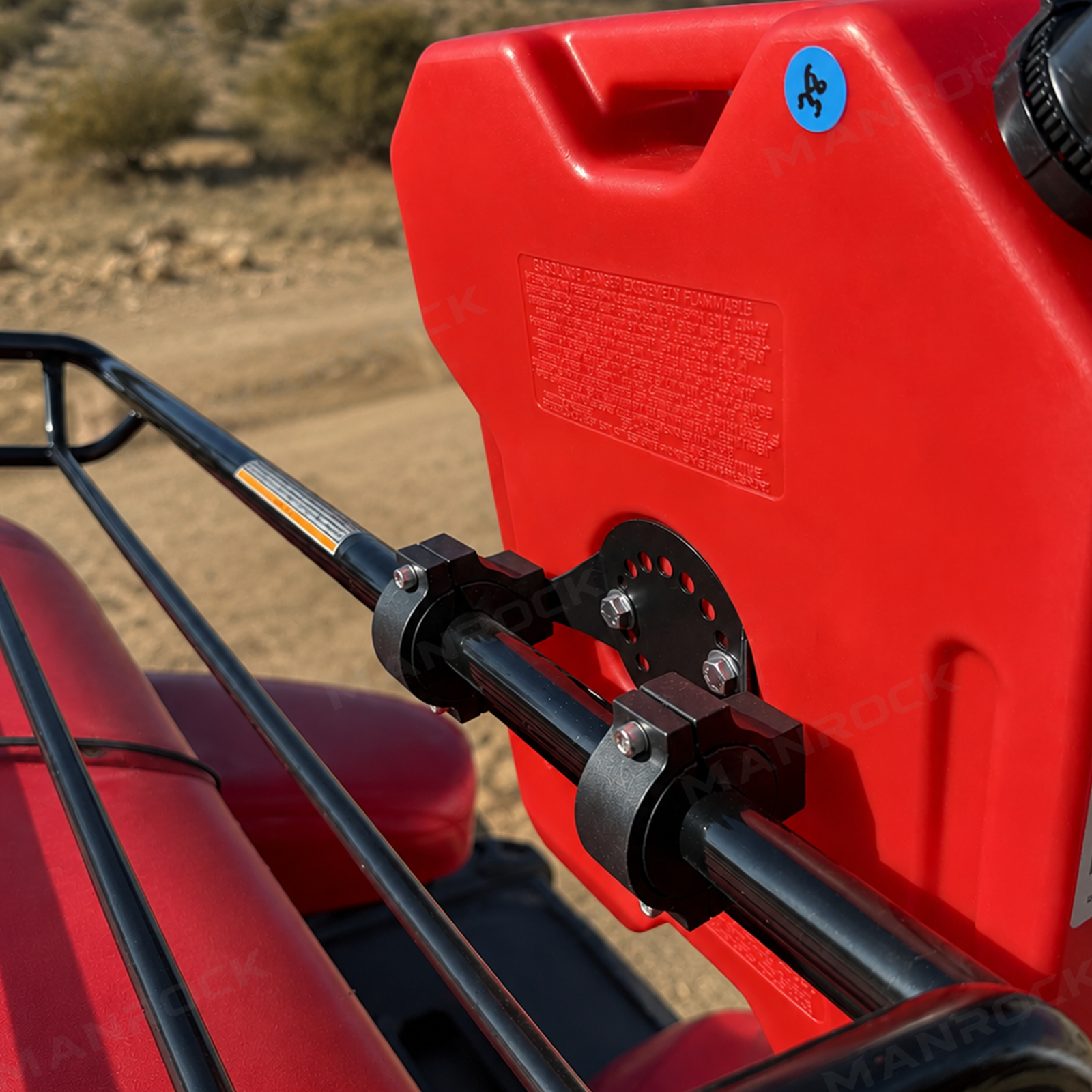 UTV ATV Gas Can Mount Adjustable Fuel Can Mount Tank Holder Universal Fit for 1.5"-2" Roll Cage