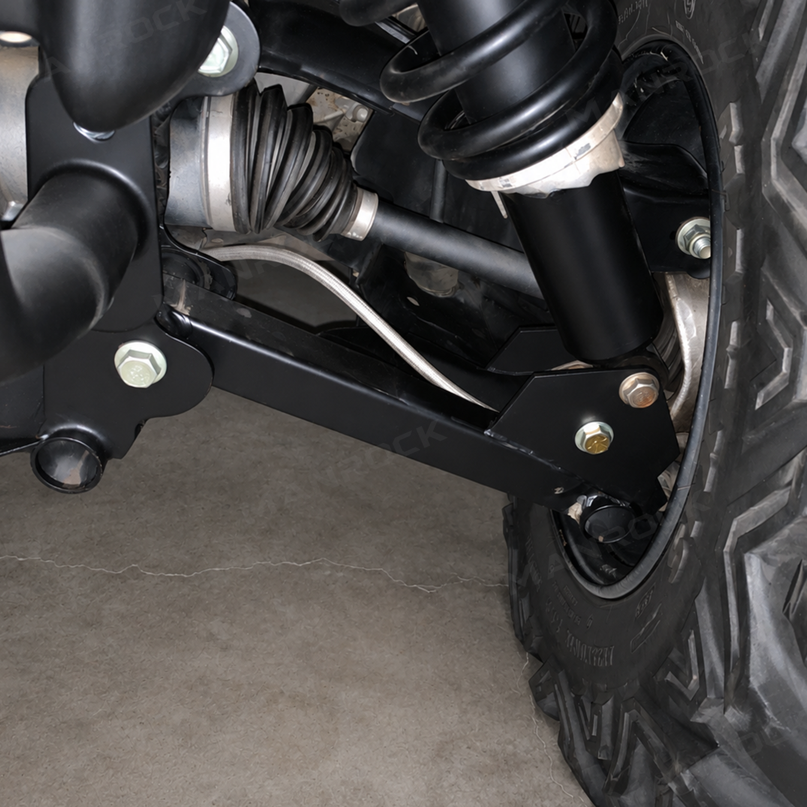UTV 2 Inch Suspension Lift Kit Shock Relocation Brackets for Polaris RZR