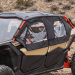 UTV Soft Upper Doors Cab Enclosure Side Windows 2PCS for Can-Am Maverick X3 Max