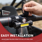 UTV ATV Dome Light 2-in-1 Spotlight & Floodlight Roll Bar Mount Light, Universal Fit for 1.25"-2.0" Roll Bar