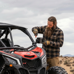 UTV ATV Side View Mirrors with Turn Signal Light + DRL, Universal Fit for 1.75"–2" Roll Bars