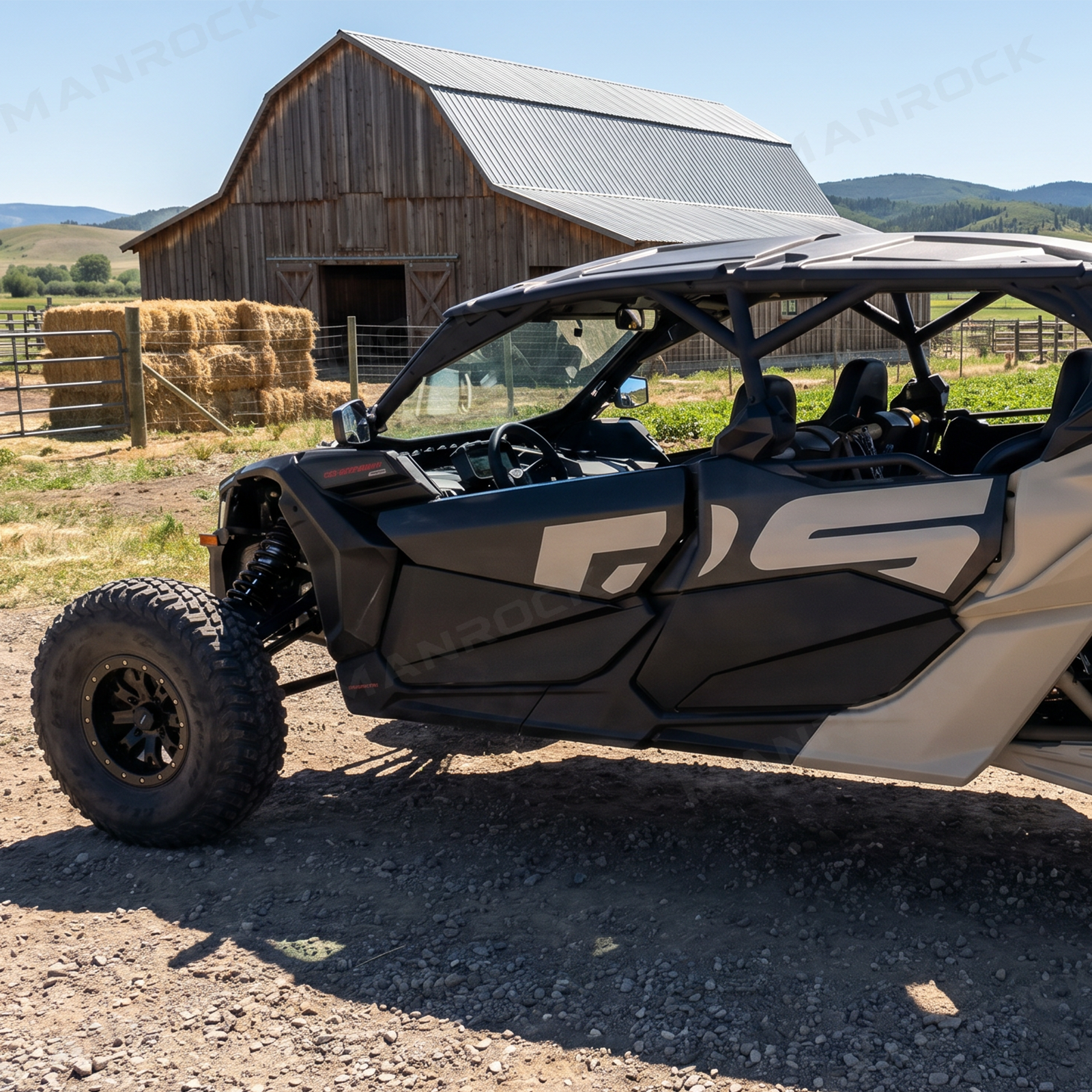UTV Lower Doors Half Door Panels 4PCS for Can-Am Maverick X3 Max RS DS