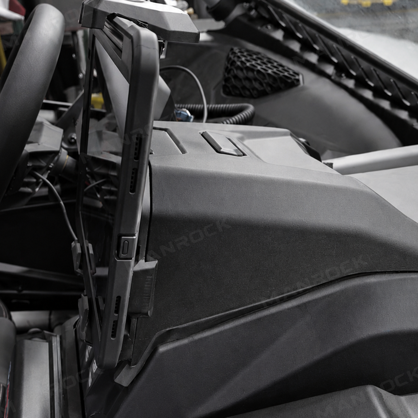 UTV Tablet Holder Mount With Storage Box for Can-Am Maverick X3 / X3 Max